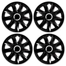 4x Enjoliveurs DRIFT NOIR