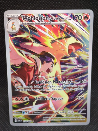 Carte pokemon thyplosion - carte, de