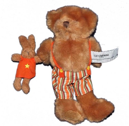 Peluche ours marron doudou - et,