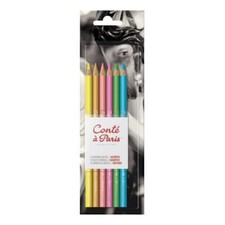 Conte a Paris Pastel Crayons Couleurs Assorties Pack De 6