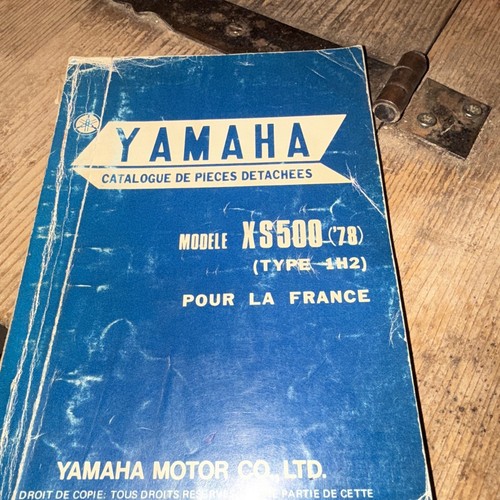 Parts list yamaha 500 - parts,