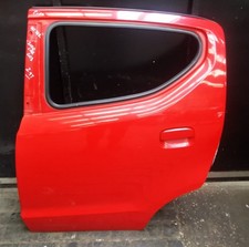 NISSAN PIXO 09-10-11-12-13-14 PASSENGER SIDE REAR BARE DOOR SHELL RED