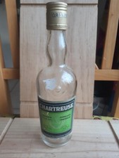 bouteille VIDE Demi chartreuse Tarragone verte 1964 1966 37cl Tarragona liqueur
