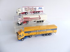 MISCELLANEOUS 1:87 / 3 SCANIA TRUCKS / RENAULT / VOLVO + TRAILERS