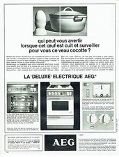 Advertising 067 1964 AEG Electric Cooker DELUXE Cooked Egg