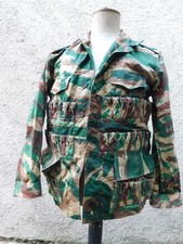 VESTE DE CHASSE ANCIENNE CAMOUFLAGE LEZARD ANNEES 60 ENVIRON 60th