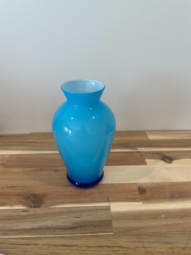 Blue opaline cased glass - opaline,