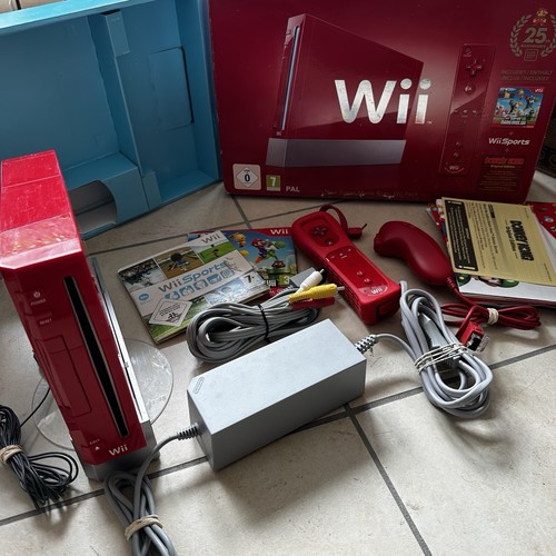 Console nintendo wii rouge - console,