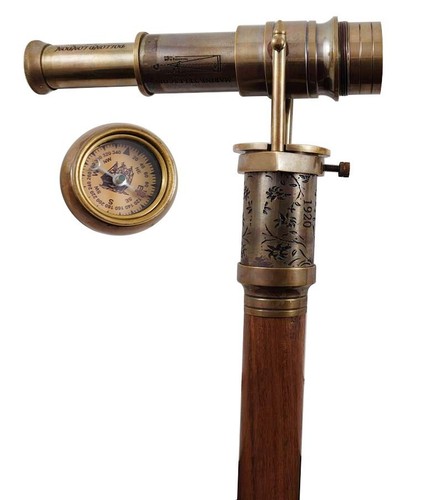 Ancien télescope laiton
