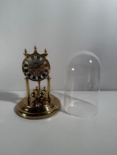 JEWEL PENDULUM 400 DAYS WATCH SCHATZ & SOHNE GOLD QUARTZ BELL XXe GERMANY