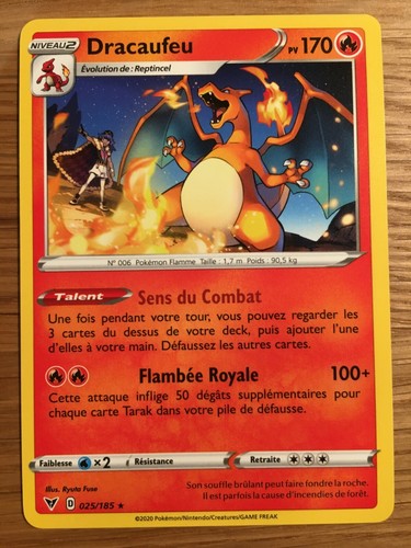 Carte pokémon rare - pokémon, dracaufeu