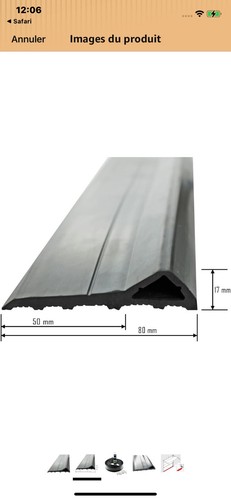 Joint seuil porte garage - porte,