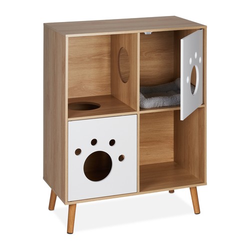 Meuble toilette pour chat - de,