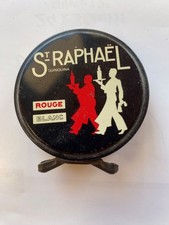 Boîte à cirage  Publicité  St RAPHAEL -QUINQUINA Rouge/Blanc