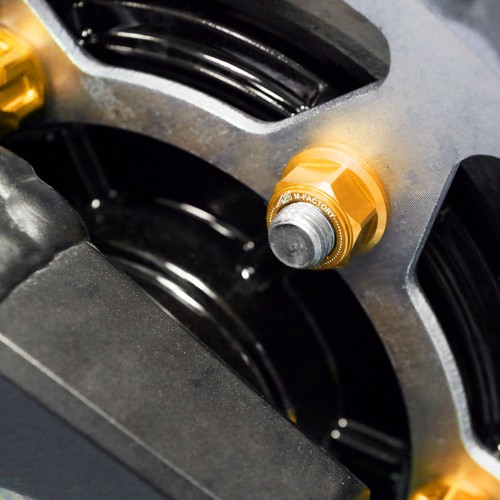 Gold cnc racing rear - gold,