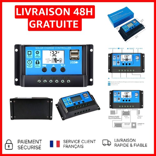 Régulateur charge solaire - de,