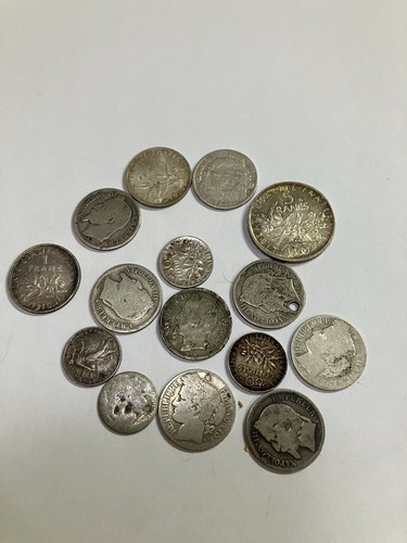 Lot pièces argent - en,