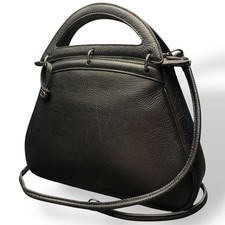Delvaux Delvaux handbag shoulder bag leather Black 2Way From Japan