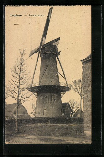 Cpa iseghem abeelemolen - cpa, iseghem,