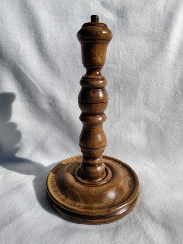 Lampe bois pied de - de,