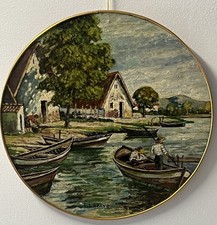 Tableau Huile Paysage Marin