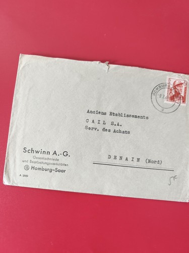 Enveloppe philatélie schwinn - enveloppe,