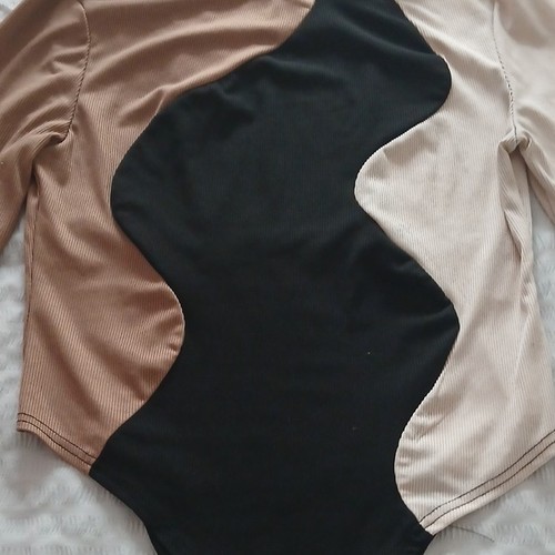 Shein body femme côtelé - body,