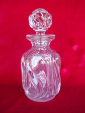Antique Spirits Decanter - Slight Purple Hue - Repeating 69 pattern - 8" tall
