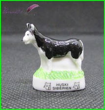 Feve Les Races de Chien Dog Edition Atlas " Le  Husky Sibérien  "   #D48