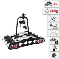 Ventus - Porte-Velos sur Attelage Platforme pour 4 Velos - Rabattable Platforme