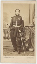 CDV circa 1865. Belgian soldier, medal lieutenant, Gémar in Brussels.
