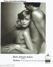 PUBLICITE ADVERTISING 116  1977   Balenciaga eau toilette Ho Hang
