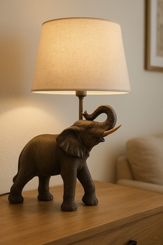 Elephant table lamp exotic - elephant,