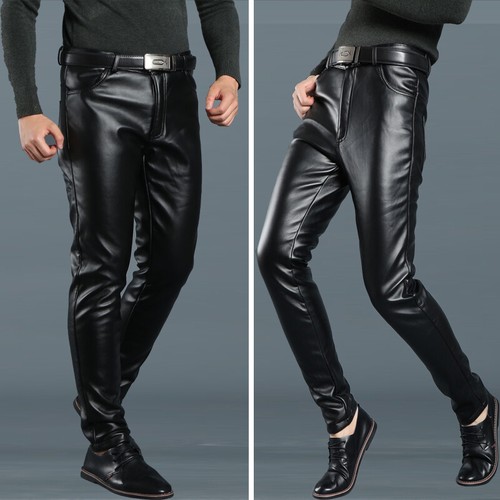 Homme faux cuir pantalon - homme,