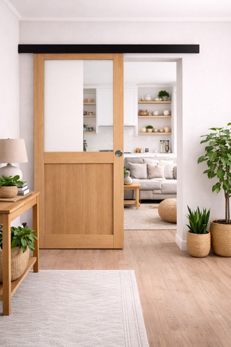 Porte coulissante atelier - porte,
