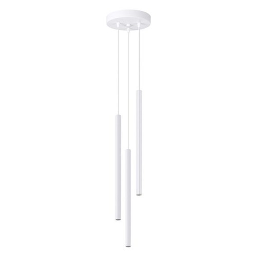 Lustre acier blanc - lustre,