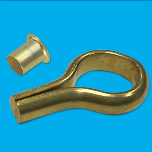 Laiton banjo étagère clou - 2x,