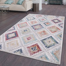 Tapis Jardin Tapis Exterieur Terrasse Cuisine Scandi Bohème Motif Diamant