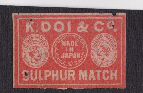 Antique match tag - antique,