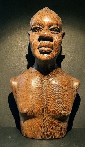 Afrique sculpture buste - , homme