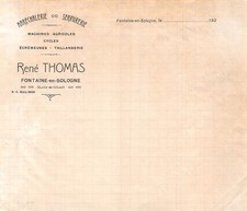 1930 MARECHALERIE SERRURERIE MACHINES AGRICOLES CYCLES ECREMEUSES TAILLANDERI