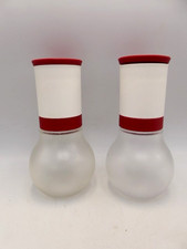 VINTAGE PAIR TUPPERWARE ALLEGRA PEPPER SPICE GRINDERS SALT MILLS ACRYLIC