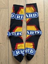 Pair of Ricard Black Socks Adult Size 38 A 45 Petanque Collector OM