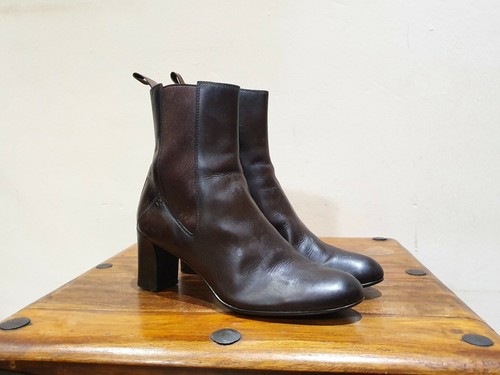 Bottes cuir marron à - bottes,