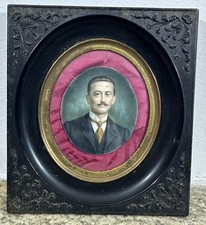 Peinture miniature XIXe ou