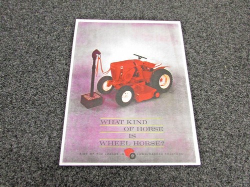 Vintage wheel horse tractor - horse,