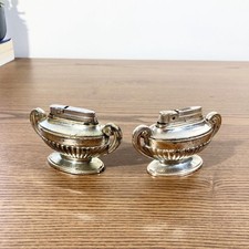 Paire de briquets Silver Match Directoire - Métal argenté - Style néoclassique