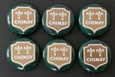Destockage Lot De 6 Capsules Bière CHIMAY Verte  Format 33 cl Belgique 
