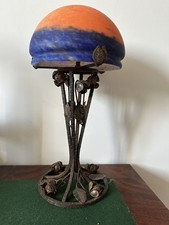 lampe art nouveau Fer Forgé
