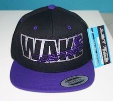 Juste Ride Ski Nautique Casquette Chapeau Plat Bill Violet Wake Board Bateau